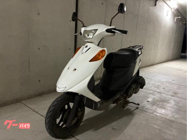 スズキ　アドレスＶ１２５　４スト　ＦＩ車　ＣＦ４６Ａ　白色　バッテリー新品