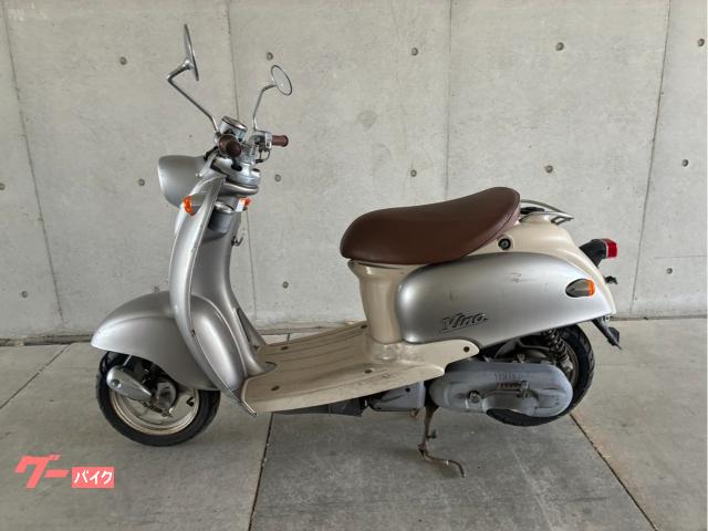 ヤマハ ビーノ 5AU 2スト キャブ車 シルバー色 シート茶色 自賠責