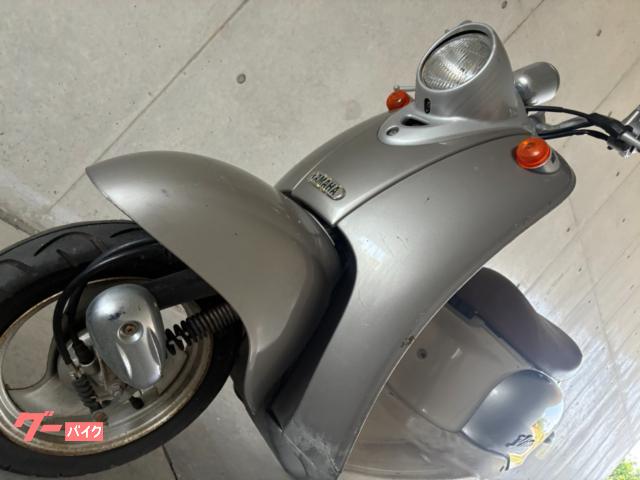 ヤマハ ビーノ 5AU 2スト キャブ車 シルバー色 シート茶色 自賠責