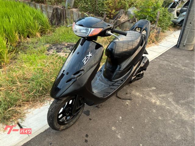 ライブDio AF34 ZX仕様 ケツ上げ 2スト キャブ車 黒色 中期型 バッテリー新品 自賠責1年