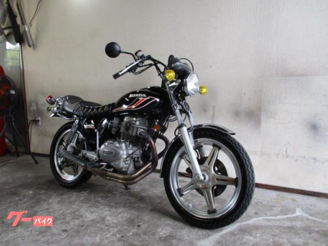 ホンダ ホークIICB400T やかんタンク UPハンドル メッキクロス