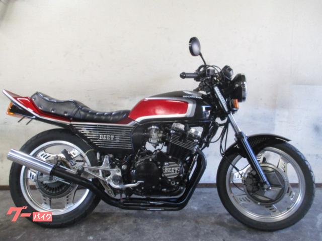 ＣＢＸ５５０Ｆ　４００ＣＣ登録公認車　黒赤２型カラー　フルＢＥＥＴ仕様改　マフラー　ＥＧカバー　灯火類　フェンレス　３年車検
