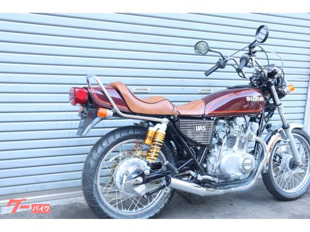 スズキ GS400 逆車 エンジンオーバーホール フレンズ管 マルーン