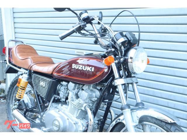 GS400（逆車） エンジン調子良好 売ります‼️ スズキ GS400 逆車 エンジンオーバーホール フレンズ管 マルーン