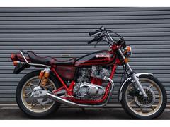 スズキ　ＧＳ４００　フルレストア　カラーズペイント　エンジンオーバーホール　Ｋスタイルシート　フレンズ管　メッキ多数　赤フレーム