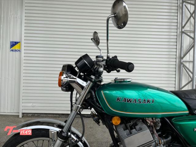 当時物 国内 KH250 B2 オリジナル外装 コーション付き タンク テール