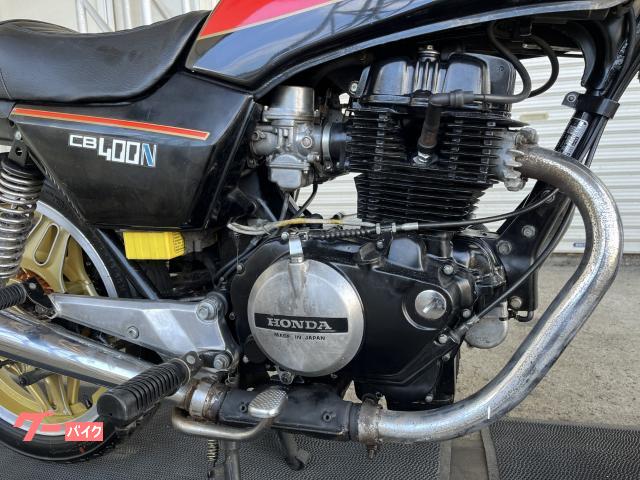 ホンダ CB400N 逆車 黒ホーク Wディスクブレーキ．裏コムスター