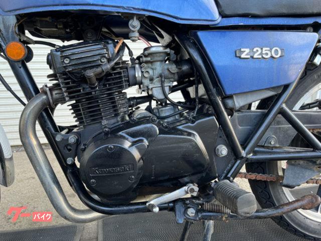 カワサキ Z250FT 逆車 青 輸入新規国内登録済 自賠責保険1年付
