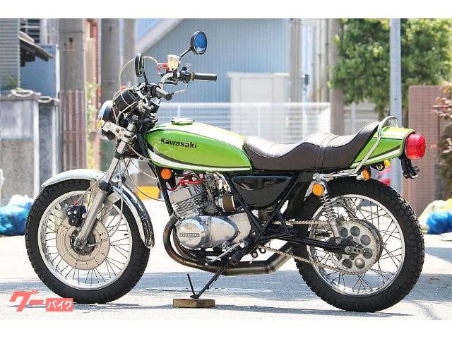 カワサキ ＫＨ２５０ 国内物 チャンバー ライムグリーン レストア済