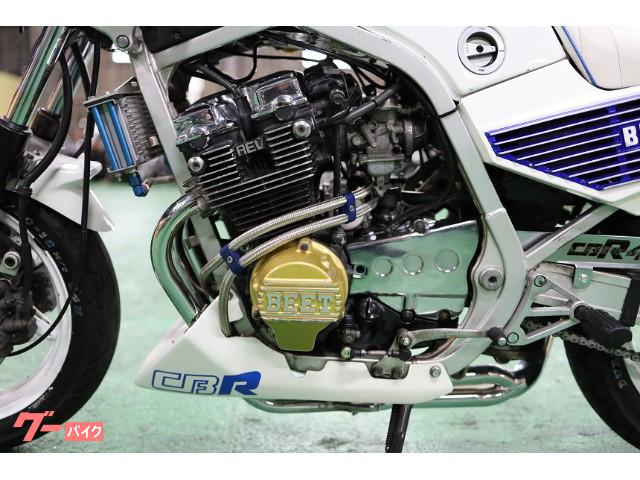 ホンダ ＣＢＲ４００Ｆ 昭和６１年９月登録 ２型 エンジン載せ替え無し フルＢＥＥＴ 青白 アールズサイド廻し メッキ多数 フルカスタム｜旧車専門店  東海オート中川店｜新車・中古バイクなら【グーバイク】