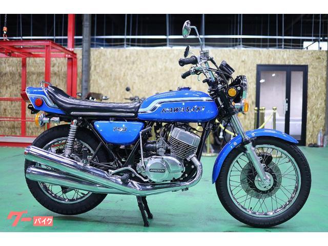 ７５０ＳＳ　Ｈ２　初期型　オリジナルペイント　フルノーマル　９０００番台　エンジン載せ替え無し　ＭＦＤラベル　純正マフラー　当時物
