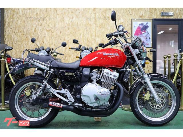 CB400Four 平成9年9月登録 NC36 真紅タンクヨンフォア仕様 devil管マフラー アップハンドル タックロールシート