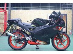 ａｐｒｉｌｉａ　ＲＳ５０　フルカウル　純正チャンバー付き　赤ホイール　カフェレーサー仕様　ゴールドスプロケット　純正当時物　イエロースプリングサス