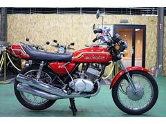 カワサキ　３５０ＳＳ　最初期モデル　マッハ　赤レインボー　レストア済み　オリジナル車両　フルノーマル　エンジンＯＨ済み　１９７１年７月製造車
