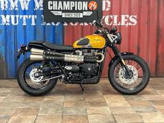 ＴＲＩＵＭＰＨ　スクランブラー９００　ヘッドライトベゼル　タンクパッド　アップマフラー　モダンクラシック　パッセンジャーシート付　バーチカルツイン