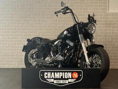 ＨＡＲＬＥＹ−ＤＡＶＩＤＳＯＮ　ＦＬＳ　ソフテイルスリム　カスタムグリップ　純正ウインカーエクステンション　社外マフラー　スイングアームバック　純正ＥＴＣバック