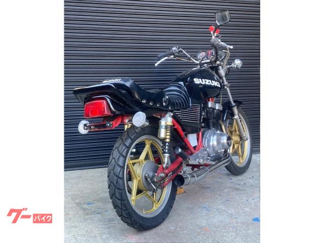 スズキ GSX250E ゴキ 赤フレーム 改マフラー 改ハンドル