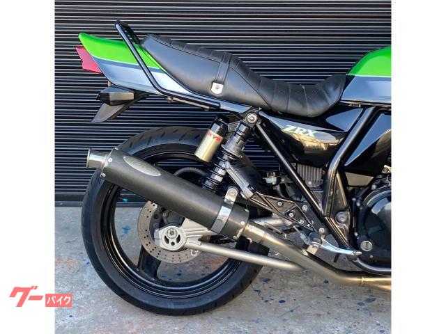 カワサキ ZRX400 ノジママフラー タンデムバー 改ブレーキレバー