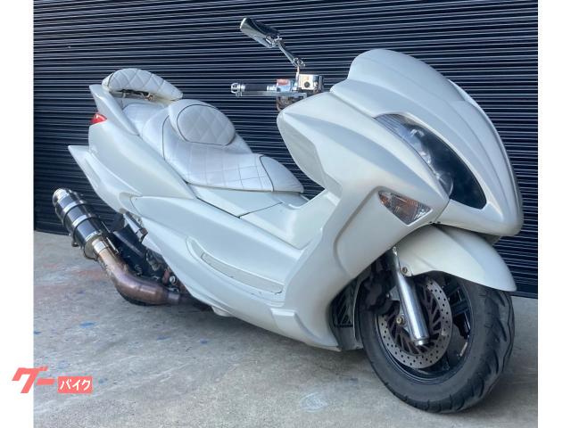 マジェスティ　４Ｄ９　フルカスタム　改マフラー　メッキ類　タイヤ整備　ｗｉｒｕｓｗｉｎエアロ