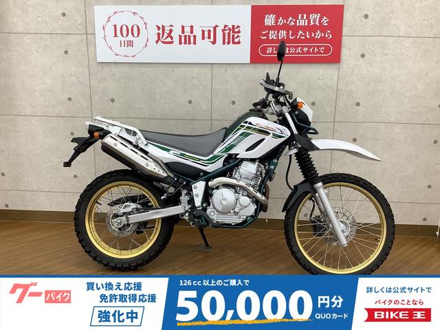 セロー２５０　ファイナルエディション　リアキャリガ・ナックルガード装備