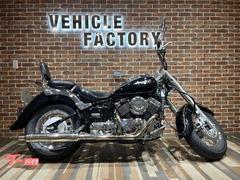 ヤマハ　ドラッグスター４００クラシック　新品前後タイヤ・カスタムマフラー・キャリア付きシーシーバー・車検付