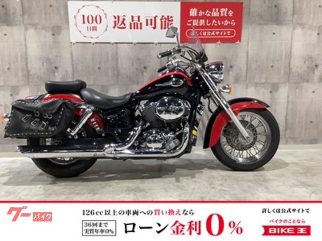 シャドウ４００　サドルバッグ装着　シールド装備