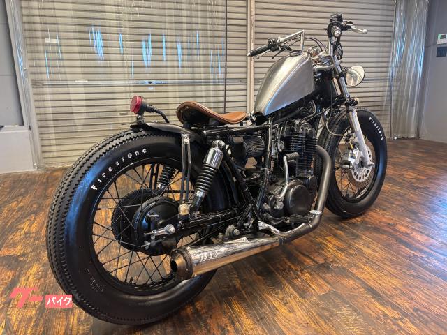 ヤマハ SR400 ボバーフルカスタム アルミ素地タンク スーパー