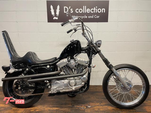 ＸＬＨ８８３　チョッパーフルカスタム　エボスポ　ハイミッド　ショットガン　ワンオフＫアンドＱシート　シーシーバー　２１インチ化