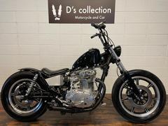 ヤマハ　ＸＳ６５０スペシャル　チョッパーフルカスタム　セル付き　前後クラシックタイヤ　両サイド出しマフラー　フラットシート　フェンダー