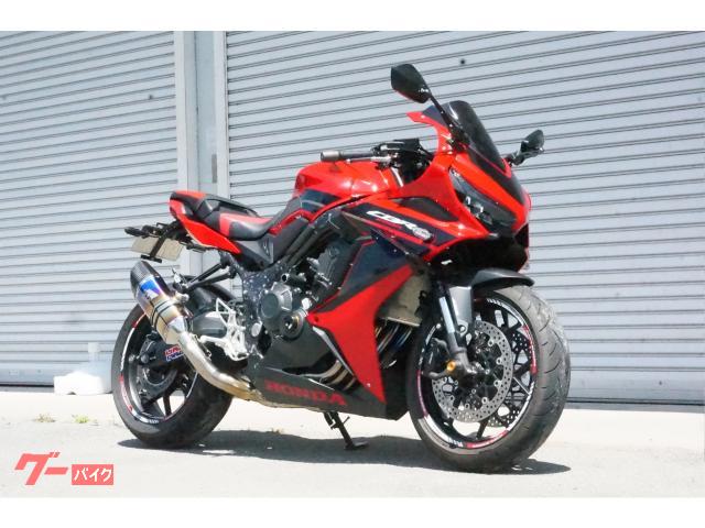 ＣＢＲ６５０Ｒ　政府認証　ＴＳＲ　フルエキ　マフラー　モリワキバックステップ　カーボンフレームカバ　　クイックシフター　スポイラー