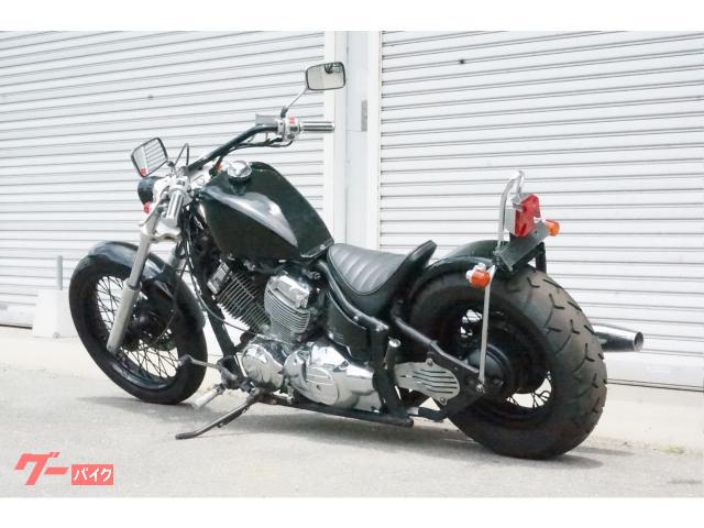 ドラッグスター４００　世紀末仕様　フロントフォーク延長　社外ステム　ローダウンサス　フラットフェンダー　スポーツスタータンク