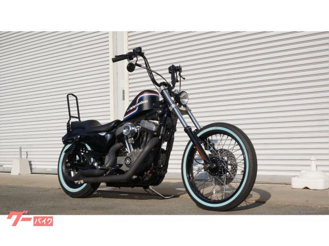 ＸＬ１２００Ｎ　ナイトスター　チョッパー　クラシックバイク　２名乗車　シーシーバー　ホワイトリボンタイヤ