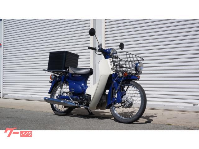 プレスカブ　後期型　インジェクション　ノークラッチ　３速　日本製　法人ワンオーナー　専用大型キャリア　専用大型前カゴ　５０ｃｃ