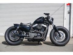 ＨＡＲＬＥＹ−ＤＡＶＩＤＳＯＮ　ＸＬ１２００Ｎ　ナイトスター　ＸＬ１２００Ｘフォーティーエイト足回り　クラシックタイヤ　ボバースタイル　ミッドコントロール