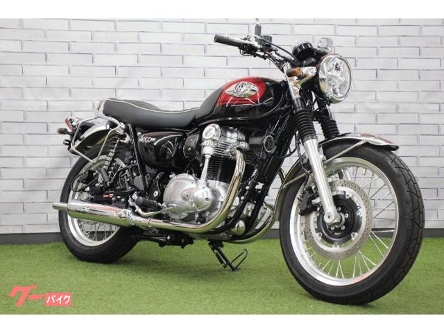W800 ワンオーナー車両 ウィンカーカスタム サドルバッグ・グラブレール装備