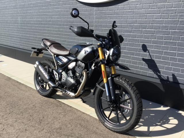 スクランブラー400X スクリーン マッドガード デモ未使用車 ETC2．0