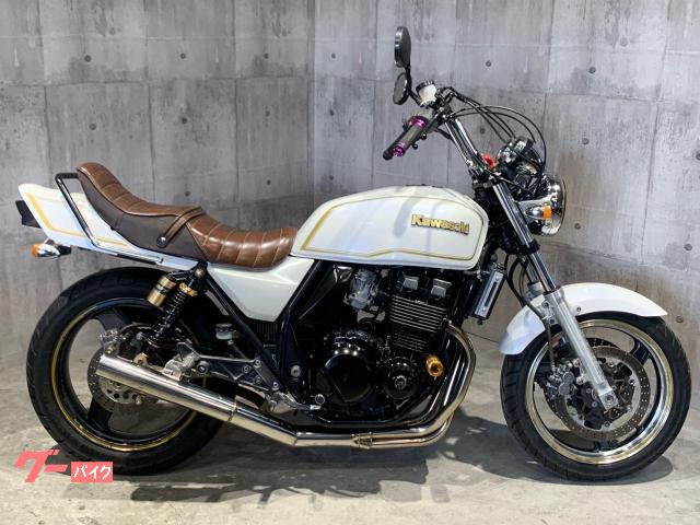 ＺＲＸ４００　マーシャルイエローヘッド　チョビ三　モリワキショート管　グラブバー　絞りアップハン　ＺＲＸ−２仕様
