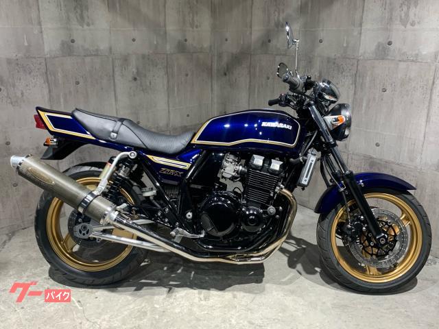 ＺＲＸ４００−II　マーク２カラーオールペン　テックサーフフルエキゾーストマフラー　前後メッキミニウインカー