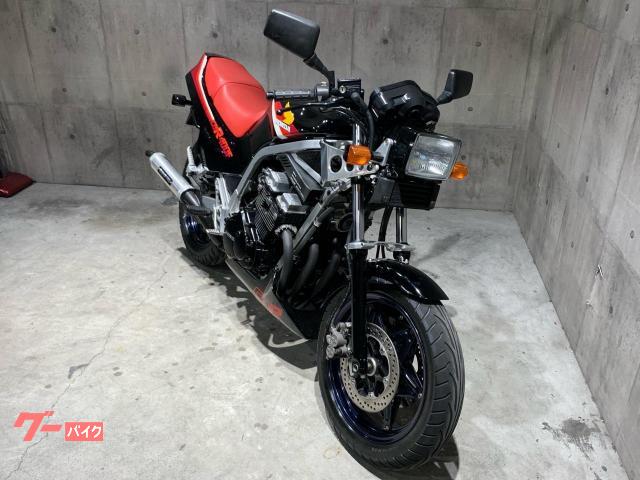 ホンダ CBR400F バックファイヤーマフラー 角型ミラー レブ