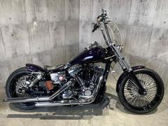 ＨＡＲＬＥＹ−ＤＡＶＩＤＳＯＮ　ＦＸＤＬ　ローライダー　ＴＣ９６　前後ファットスポークホイール　アップハンドル　バンス＆ハインズＳＯ　Ｓ＆Ｓエアクリ　サイドナンバ