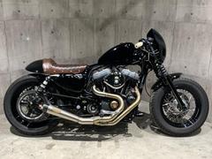 ＨＡＲＬＥＹ−ＤＡＶＩＤＳＯＮ　ＸＬ１２００Ｘ　フォーティエイト　ＲＳＤマフラー　トランプ×オーリンズリアサス　Ｓ＆Ｓエアクリ　スワローハンドル　１８０タイヤ