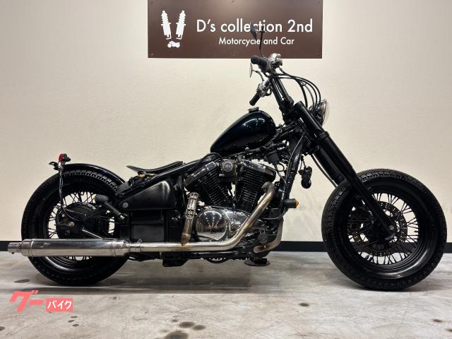 バルカン４００クラシック　ボバーチョッパーカスタム　エッグタンク　２ｉｎ１クラシックマフラー　アタックバー　フラットリアフェンダー
