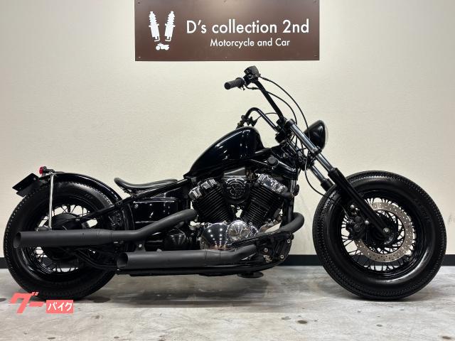 ドラッグスター４００クラシック　チョッパーカスタム　スポタン　はす切りマフラー　ＳＵエアクリ　ハンドル配線中通し加工　エイプハン