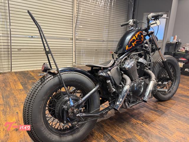 スポタン　スティード用？　チョッパーカスタムに！ ホンダ スティード400 チョッパーフルカスタム ショートショット