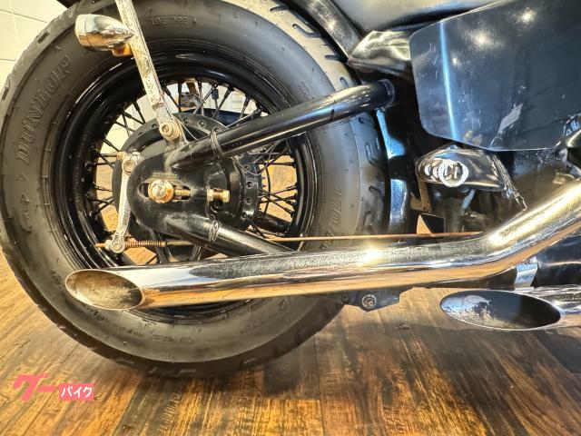 ホンダ スティード400 チョッパーフルカスタム フォークストレッチ
