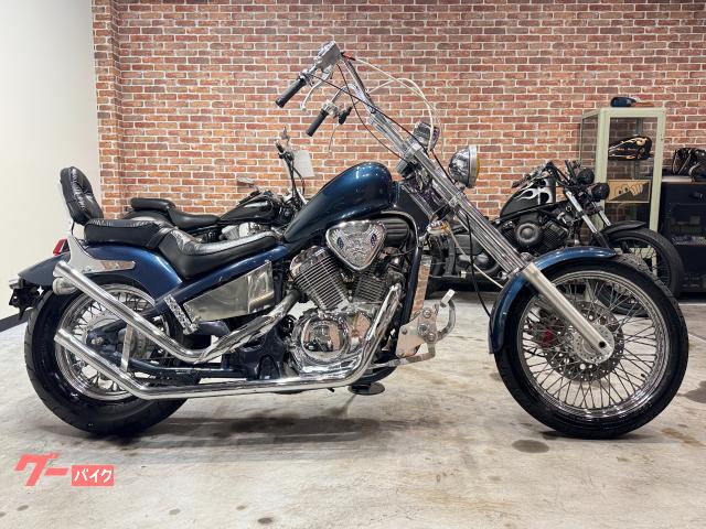 ホンダ スティード400 チョッパーカスタム トランペットマフラー