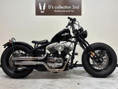 サンダーモーターサイクルズ　ハードテイル　サンダー２５０　ボバースタイル　リジットフレーム　アタックバーハンドル　スプリンガーフォーク　ショットガンマフラー