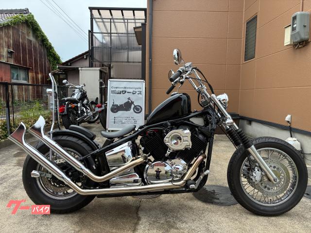 ドラッグスター１１００　Ｓｈｉｒｏｙａｍａ　Ｗｏｒｋｓチョッパーカスタム