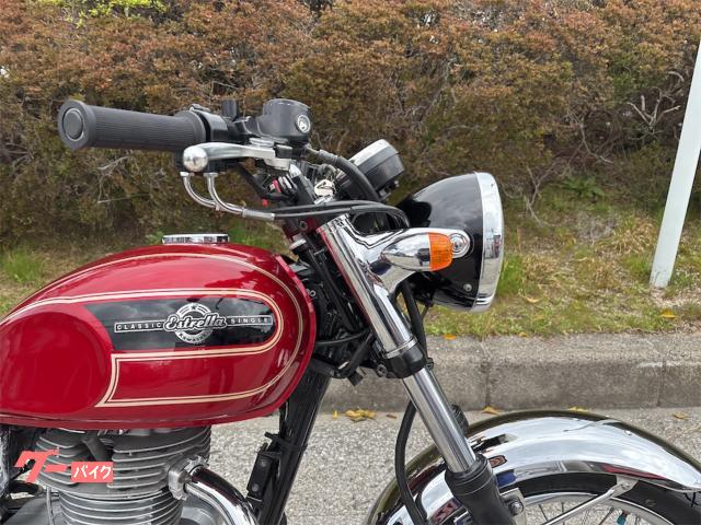 カワサキ エストレヤ タンク 美品 ワインレッド FI