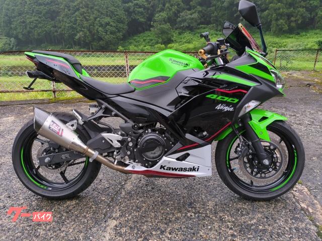 Ｎｉｎｊａ　４００　ＥＴＣ　ヨシムラサイクロン　クリアクラッチカバー　フェンダレスキット付き